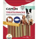 Camon Snack per Cani Sandwich Agnello e Merluzzo Bastoncini Morbidi 80g