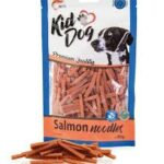 Kid Dog Tagliatelle Morbide di Salmone Snack per Cani di piccola taglia e Gatti 80 gr