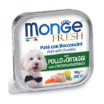 Monge Dog Fresh Paté e Bocconcini con Pollo e Ortaggi 100 Gr