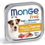 Monge Fruit Patè e Bocconcini con Pollo e Lamponi 100gr per Cane