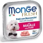 MONGE CANE FRESH AL MAIALE DA 100 GR IN VASCHETTA