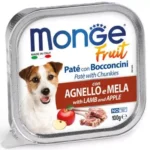 MONGE FRUIT PATE' E BOCCONCINI  AGNELLO & MELA 100 Gr