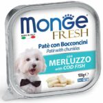 MONGE CANE FRESH AL MERLUZZO DA 100 GR IN VASCHETTA