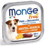 Monge Fruit Umido Cane Patè con bocconcini ANATRA e ARANCIA 100gr