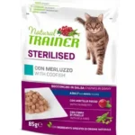 Trainer gatto natural adult sterilizzato merluzzo bocconcini in salsa da 85 gr in busta