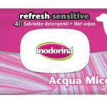 INODORINA SALVIETTE SENSITIVE ALL'ACQUA MICELLARE 40PZ