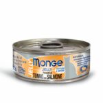 MONGE GATTO JELLY AL TONNO E SALMONE DA 80 GR IN LATTINA