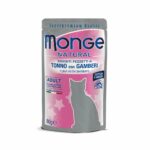 MONGE GATTO NATURAL TONNO CON GAMBERI DA 80 GR IN BUSTA