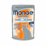 MONGE NATURAL BUSTE TONNO CON SALMONE 80 GR.