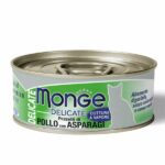 MONGE GATTO DELICATE AL POLLO E ASPARAGI DA 80 GR IN LATTINA