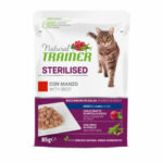 TRAINER GATTO NATURAL ADULT STERILIZZATO CON MANZO BOCCONCINI IN SALSA DA 85 GR IN BUSTA