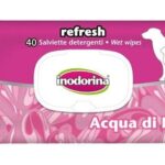 INODORINA SALVIETTE DETERGENTI ACQUA DI ROSE 40PZ