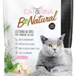 Cat&Rina BeNatural, lettiera per gatti al tofu da 5,5l. ai Carboni Attivi