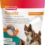 Beaphar Flexifit Treats, Integratore Articolare per Cani, per Articolazioni Flessibili e Ossa Forti, con Omega 3, Glucosamina e Calcio, Gusto Carne, 150 g