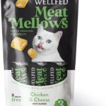 Wellfed Meat Mellows - Carne fresca naturale- senza cereali- ricca di proteine (pollo e formaggio)