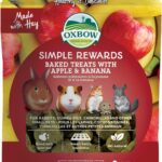 OXBOW Animal Health Simple Reward Apple Banana Oven Baked Fiber Rich Treats