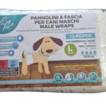 LEOPET pannolini a fascia per cani maschi L - confezione da 12PZ -