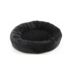 LEOPET Cuccia a forma di ciambella ⌀60x20h cm NERO