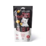 WELLFED MELLOWS SNACK morbidi PER GATTI CON CUORE CREMOSO (POLLO & MANZO)