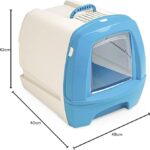 Toilette Porta Lettiera per Gatto Gatti 80'S Colori Assorti 48x40x42h