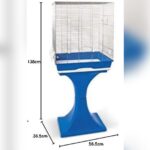 Gabbia Ambra Chiusa Per Pappagalli Uccelli 56,5X36,5X138H Colorazioni Assortite