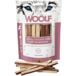 Woolf - Snack per Cani 100% naturale - Sandwich di Pollo e Merluzzo 100g