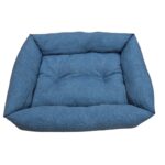 LeoPet Cuccia ELBA con cuscino fisso in tinta unita maculate 60x80cm