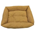 LeoPet Cuccia ELBA con cuscino fisso in tinta unita maculate 60x80cm