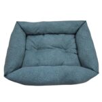 LeoPet Cuccia ELBA con cuscino fisso in tinta unita maculate 60x80cm