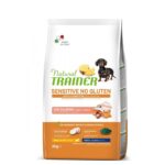 Natural Trainer - NO GLUTEN Crocchette con SALMONE e CEREALI INTEGRALI 2Kg