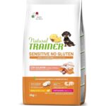 Natural Trainer - NO GLUTEN Crocchette con SALMONE e CEREALI INTEGRALI 2Kg