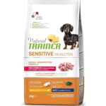 Natural Trainer - NO GLUTEN Crocchette con CONIGLIO e CEREALI INTEGRALI 2Kg