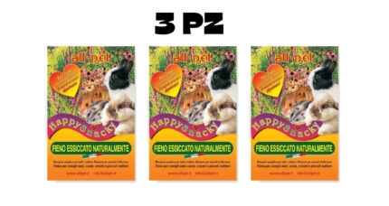 HAPPY SNACKY - Fieno essiccato 1kg - 3pezzi