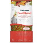 ZuPreem Multifrutta Cibo per Uccelli - Frutta e Vitamine - Cibo per Uccelli Indicato per Agapornis, Cacatua NINFA, Cotorras Argentine e Altri Uccelli Medi - 1 kg