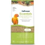ZuPreem Essentials Cibo per Uccelli - Ingredienti Naturali - Cibo per Uccelli Indicato per Agapornis, Cacatua NINFA, Cotorras Argentine e Altri Uccelli Medi - 1 kg