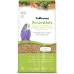 ZuPreem Essentials Cibo per Uccelli - Ingredienti Naturali - Cibo per Uccelli Indicato per parrocchetti, parrocchetti australiani, pappagalli Piccoli e Altri Piccoli Uccelli - 1 kg