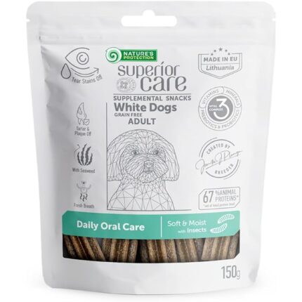Snack white dog GF Adult all breed insects 150gr