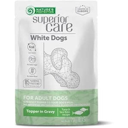 NATURE’S dog pouch white-Tuna, Sea Bass 70g