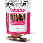 Woolf - Snack per Cani 100% naturale - ROTOLINO DI ANATRA CON PELLE GRIGLIATA 100g