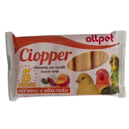 AllPet - Biscotti CIOPPER  all'uovo e alla mela 35g