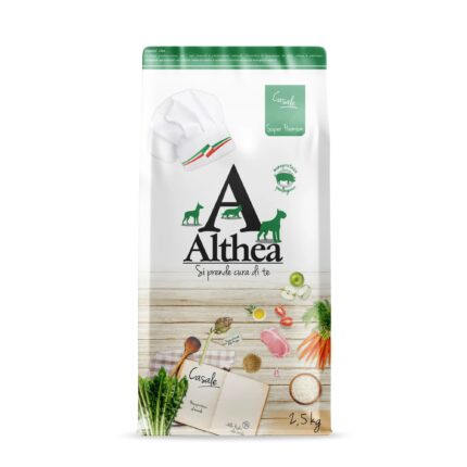 Althea Monoproteico al Maiale, cibo secco per cani adulti di taglia media - 2,5 kg