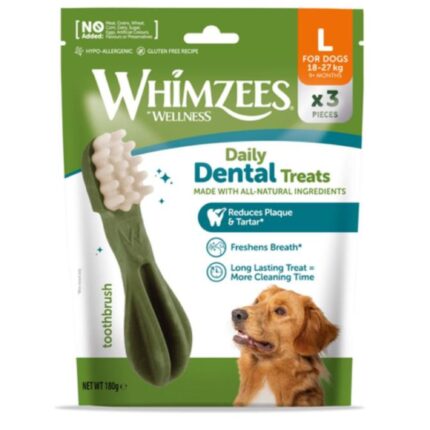 WHIMZEES - Snack masticabili a forma di Spazzolino taglia L