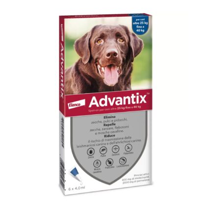 Advantix Spot On 6 pipette 25 kg fino a 40 kg