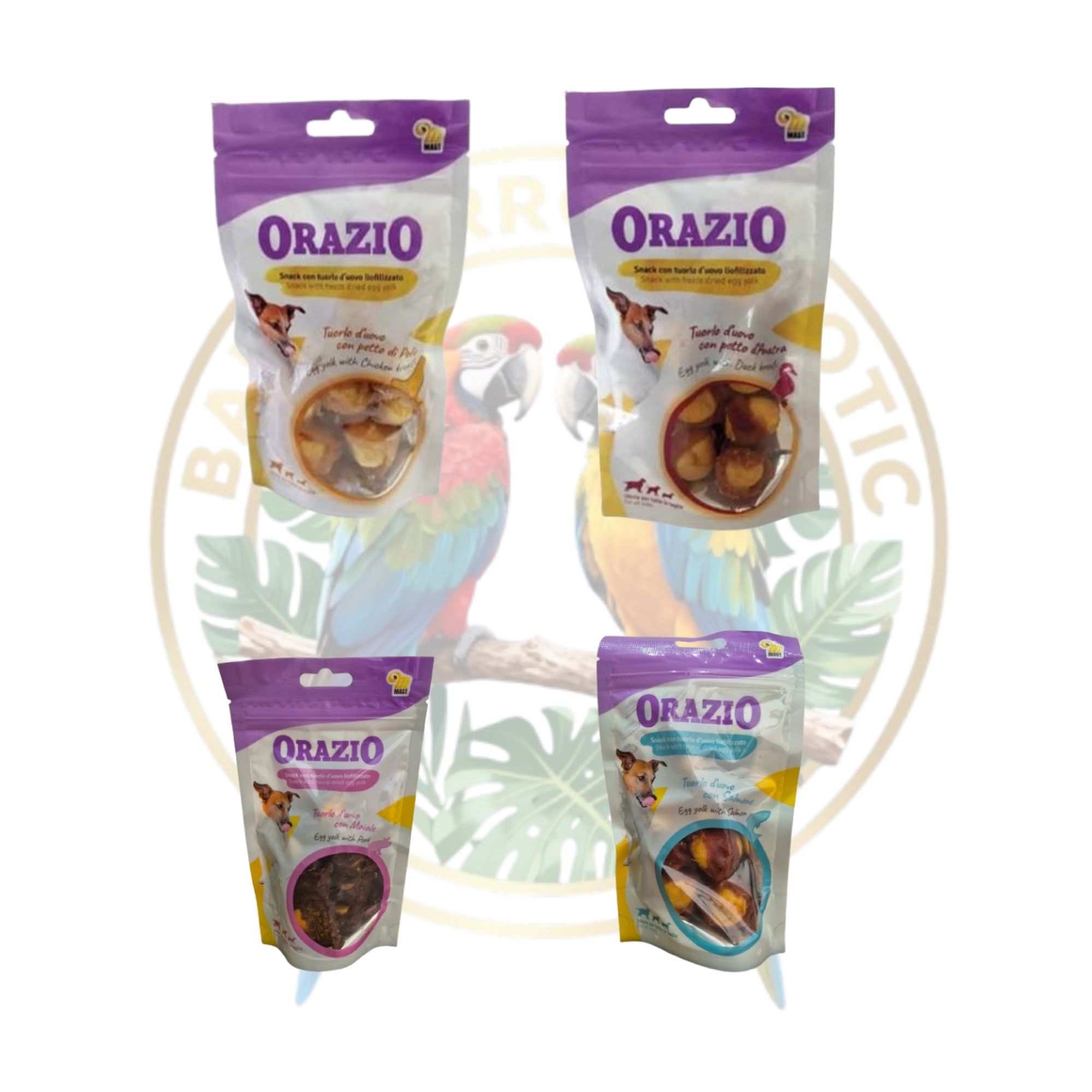Progetto senza titolo Orazio - Snack con tuorlo d'uovo liofilizzato 80g - immagine 1