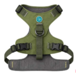 Pettorina tecnica in nylon e tessuto Verde-Verde