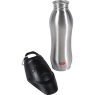 NOMAD Bottiglia da viaggio in acciaio inox con ciotola integrata per cani - 750ml